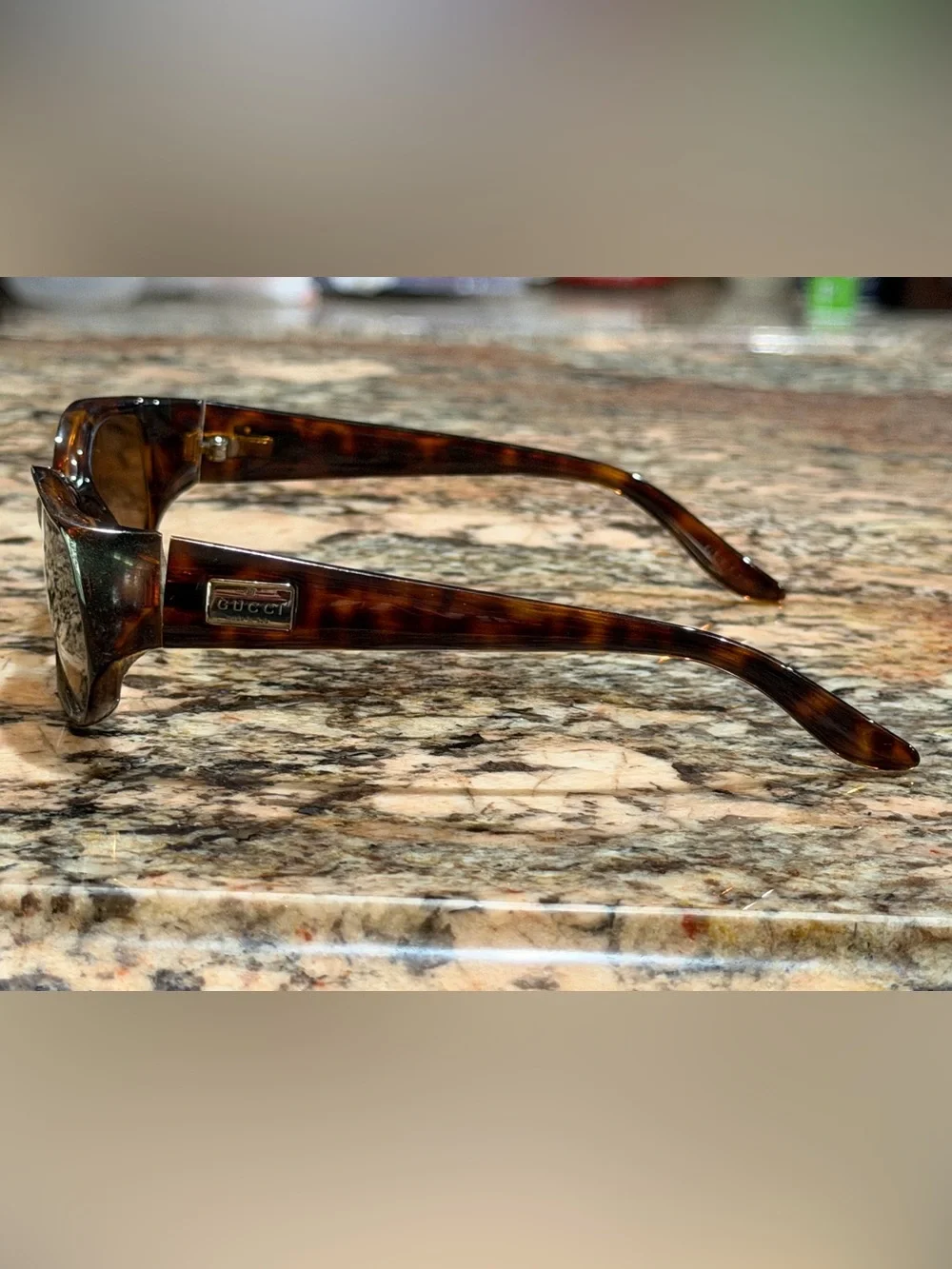 Gucci Tortoiseshell Brown Women's PRESCRIPTION Sunglasses